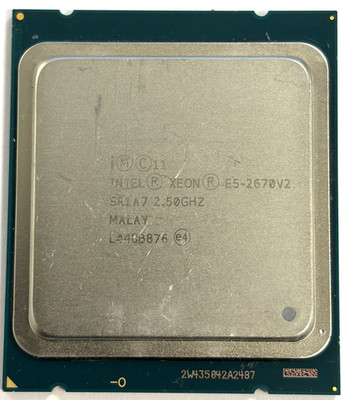 Intel Xeon E5-2670 v2 2.50GHz SR1A7 10-Core CPU - Tested Working