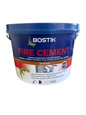 Fire Cement Ready Mixed Repair, Fireplace, Brickwork, Flue, Bostik, Buff 5KG