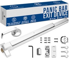 31" Commercial Push Bar Panic Exit Device (Silver) - Panic Bars for Exit Door...