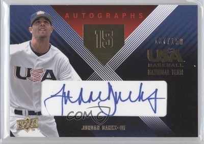 2008 USA Baseball National Teams Team Blue Ink /150 Jordan Danks #JDE-3 Auto 0f8