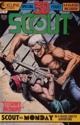 Scout #16 3D Issue - Eclipse Comics - 1991 - with 3D Glasses intact!