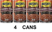 BUSH'S Best Country Style Baked Beans 28 oz Can Shelf Stable - 4 PACK