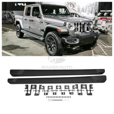 Side Step Nerf Bars Running Boards For 2020- 2023 Jeep Gladiator JT 4 Door 500LB