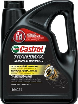 Castrol Transmax DEXRON -VI MERCON  LV Transmission Fluid, 1 Gallon