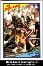 1984 Topps Eric Dickerson #1 Los Angeles Rams NFL Football Instant Replay