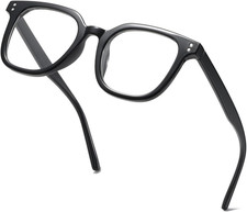 Full Frame Eyewear Square Glasses Clear Lens Non Prescription for Women Men Teen