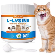 Cat Pet Supplement LLysine Powder for Cats &ndash; Immune, Respiratory & Eye Support