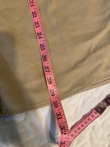 Vintage Herren XL hellbraun Zopfmuster Hirschleder weiches Sämisch Button Down Jagd - Bild 3 von 5
