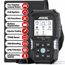 Ancel Td700 For Toyota Scan Tool Obd2 Scanner Abs Bleed Battery Register Sas
