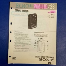 SONY WM-11D WM-23 Service Manual Original Paper OEM Repair Guide - USA