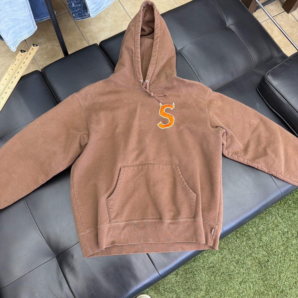Supreme S Logo Hooded Sweatshirt ブラウンM Supreme Hoodie Brown