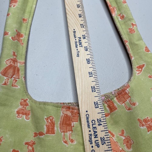 Bandolera hecha a mano verde lima rosa algodón - Imagen 17 de 19