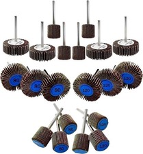 Mini Flap Sanding Wheel Rotary Tool Accessories Kit, 1/8-inch Shank, Pack of 20