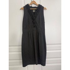 Taylor 12 Gray Sheath Dress Sleeveless Career Office Stretch Lined
