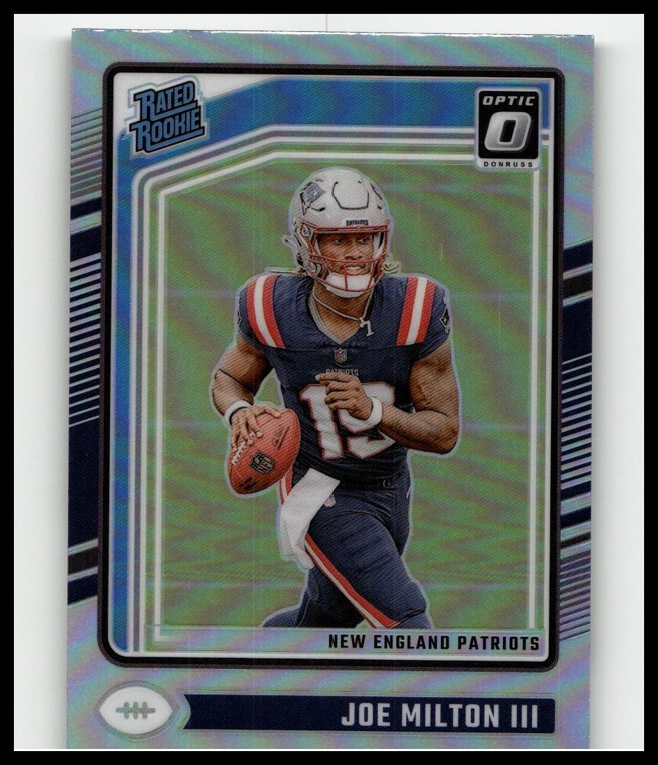 2024 Donruss Optic Silver Holo Joe Milton III #255 Rated Rookie
