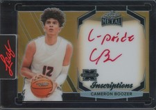2024 Leaf Metal Inscriptions Prismatic Gold Cameron Boozer 95/100 Auto Autograph