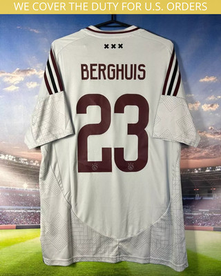 Berghuis Ajax Jersey Third Football Soccer Shirt 2024 Adidas Men Size L