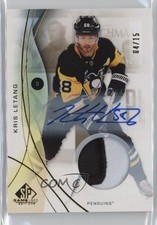 2024 Upper Deck SP Game Used Gold Premium Memorabilia 4/15 Kris Letang Auto 1s4b