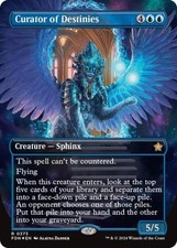 Curator of Destinies (Borderless) (Mana Foil) -Foil Near Mint MTG Foundations