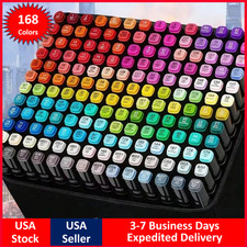 Imagen de 168 Colors Art Markers Pens, Dual Tips Alcohol Markers Permanent Sketch Markers