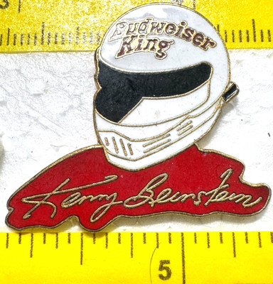 Kenny Bernstein Budweiser King Helmet Gold Top Fuel Drag Lapel Tack Pin 