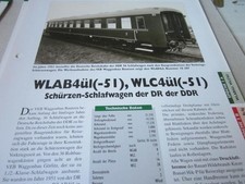 Eisenbahn  WLAB4ül(-51)  Schürzenschlafwagen DR  der DDR 8S Risszeichnung 4.4