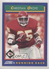 1992 Score Christian Okoye #90 7zf