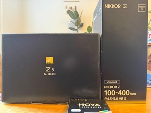 nikon z8 camera with 24-120mm & 100-400mm lens (boxes only!)