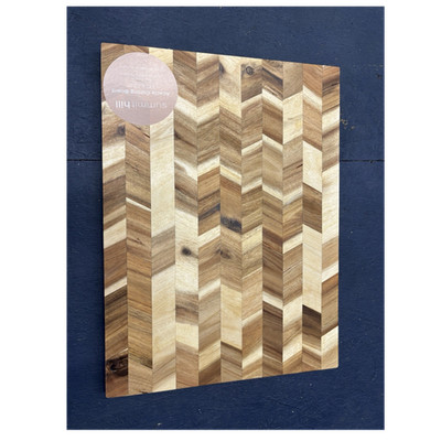 Summit Hill Acacia Wood Chevron Cutting Board 17 x 12.5 in Rectangle