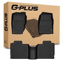 TPE Floor Mats for Jeep Cherokee 1997 2001 1st 2nd Row All Weather 3PCS Black