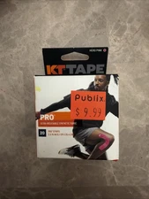 KT Tape Pro 10" Precut Kinesiology Elastic Sports Roll 20 Strips - Hero Pink