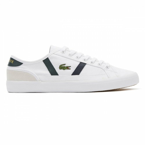 Lacoste l27 mid lcr2 bianco scarpe alte tela uomo - Stileo.it