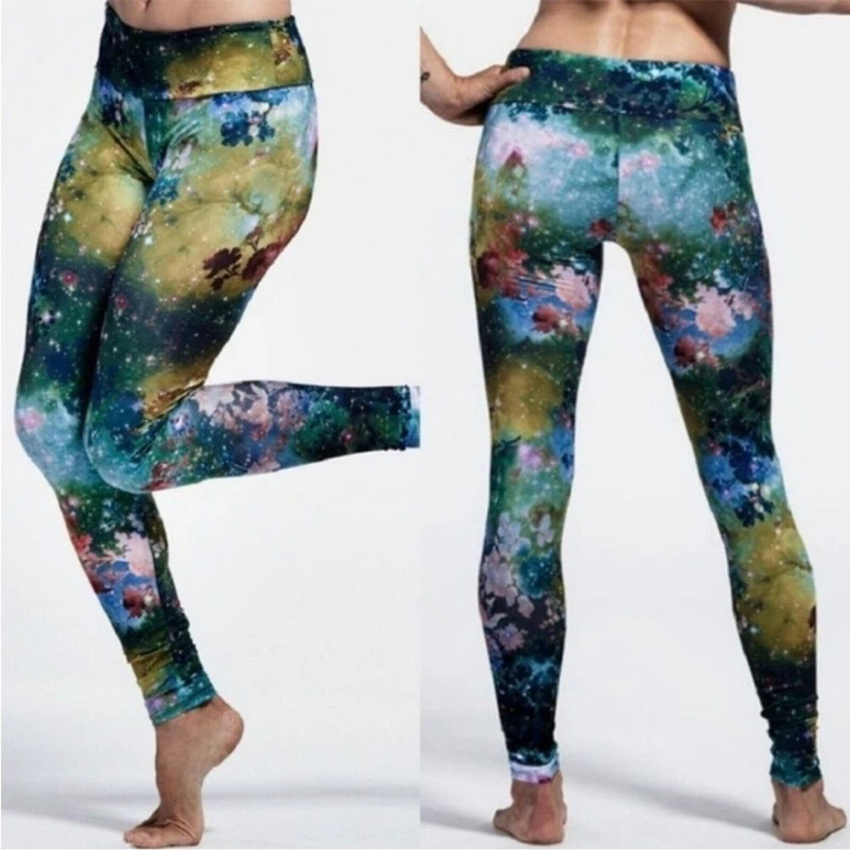 Leggings Onzie Mujer Medianos Grandes Charlie Colorido Floral Naturaleza Galaxia Estampado Foto 2 de 4