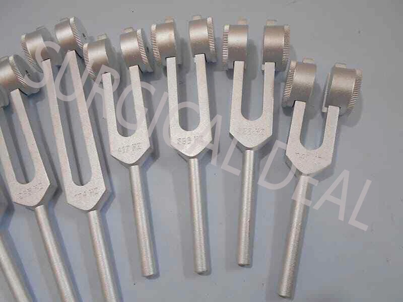 9 Tenedores de afinación ponderados Sacred Solfeggio envío gratuito + mazo Foto 2 de 3