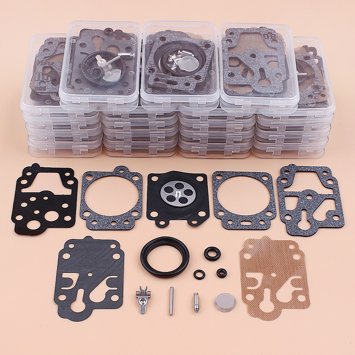 Haishine 20-Pack Carburetor Diaphragm Rebuild Kit For Honda GX35 & GX25 Series Motors