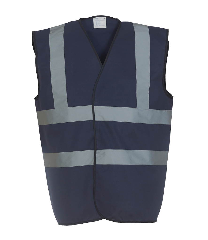 VISITOR - Hi Vis Hi Viz Gilet di sicurezza riflettente ad alta visibilità | Giallo/Arancione DPI