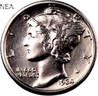 1934 Mercury Dime ~ Choice/Gem BU ~~ 90% Silver — photo 1