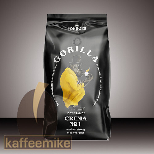 2 X Gorilla Gorilla Crema No.1 100% Arabica - Espresso Kaffee 1000G Bohnen-image