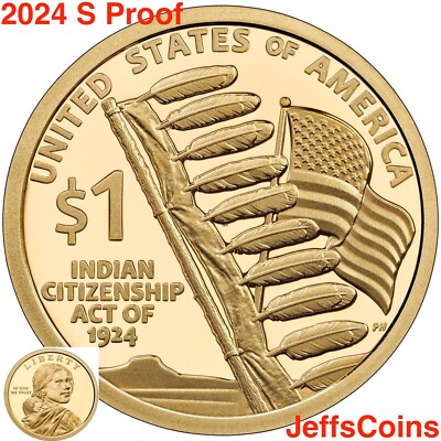 2024 S SACAGAWEA Indian Citizenship Act of 1924 NATIVE AMERICAN