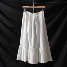 Ladies Ripped Cotton Blend Petticoat Skirt Half Dress A-line Underskirt Fashion