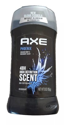 Axe Deodorant Phoenix Stick 48H High Definition Crushed Mint Rosemary Scent 3 oz