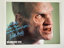 MIKE MUNDY In Person Signed Autograph 20x25cm The Walking Dead