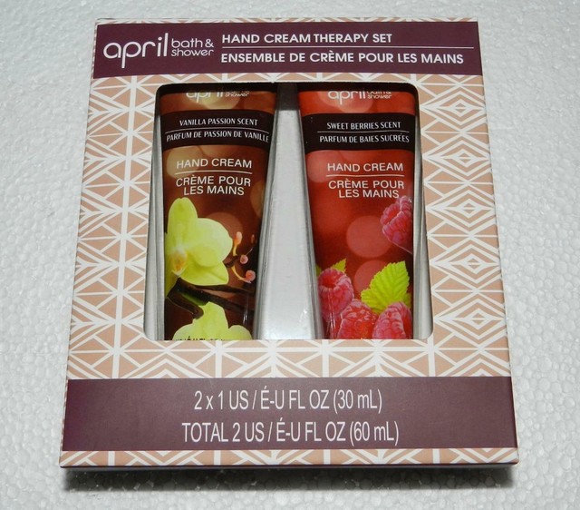 April Bath & Shower Hand Cream Therapy SetVanilla Passion & Sweet