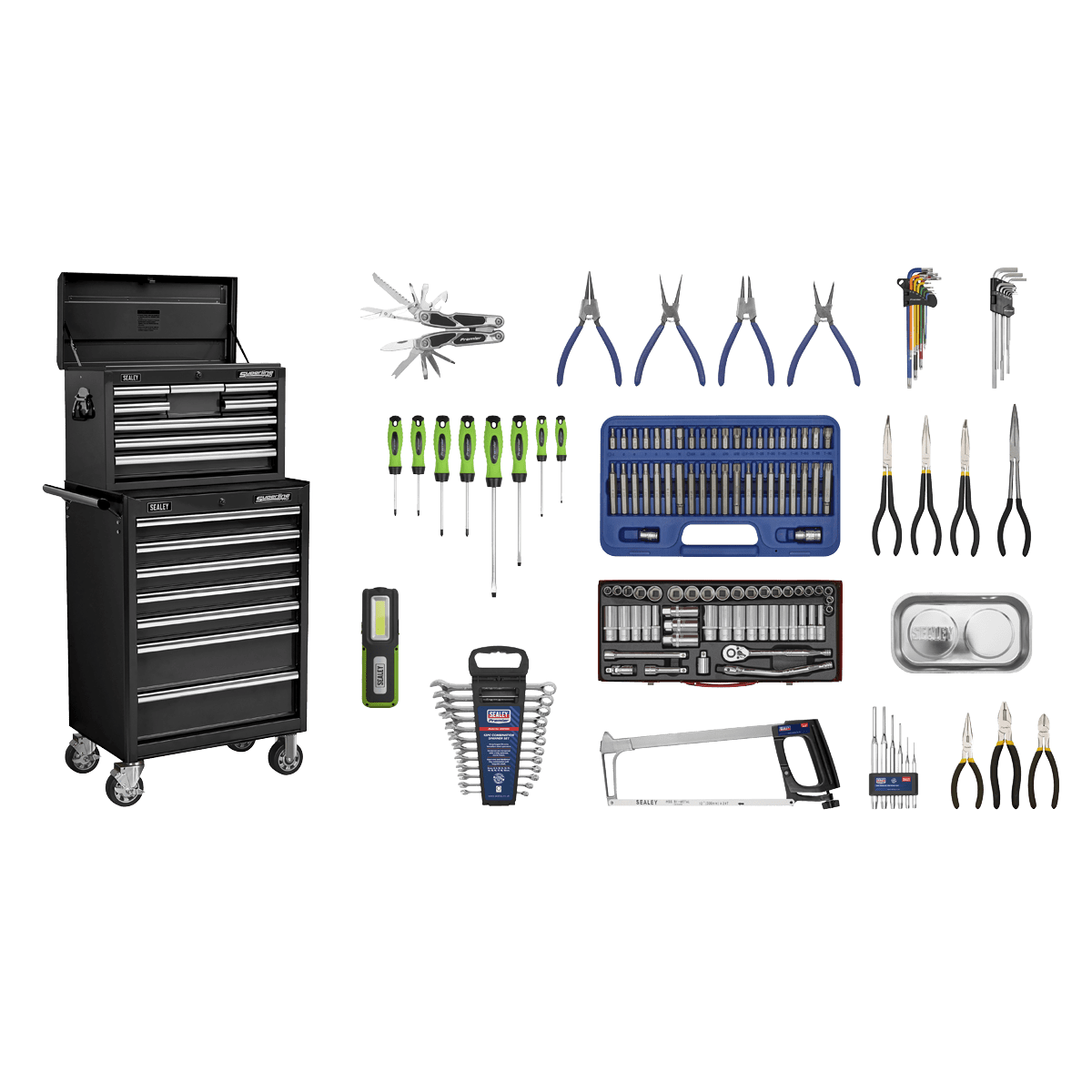 Sealey APCOMBOBBTK58 Superline PRO Topchest & Rollcab Combination 15 Drawer with