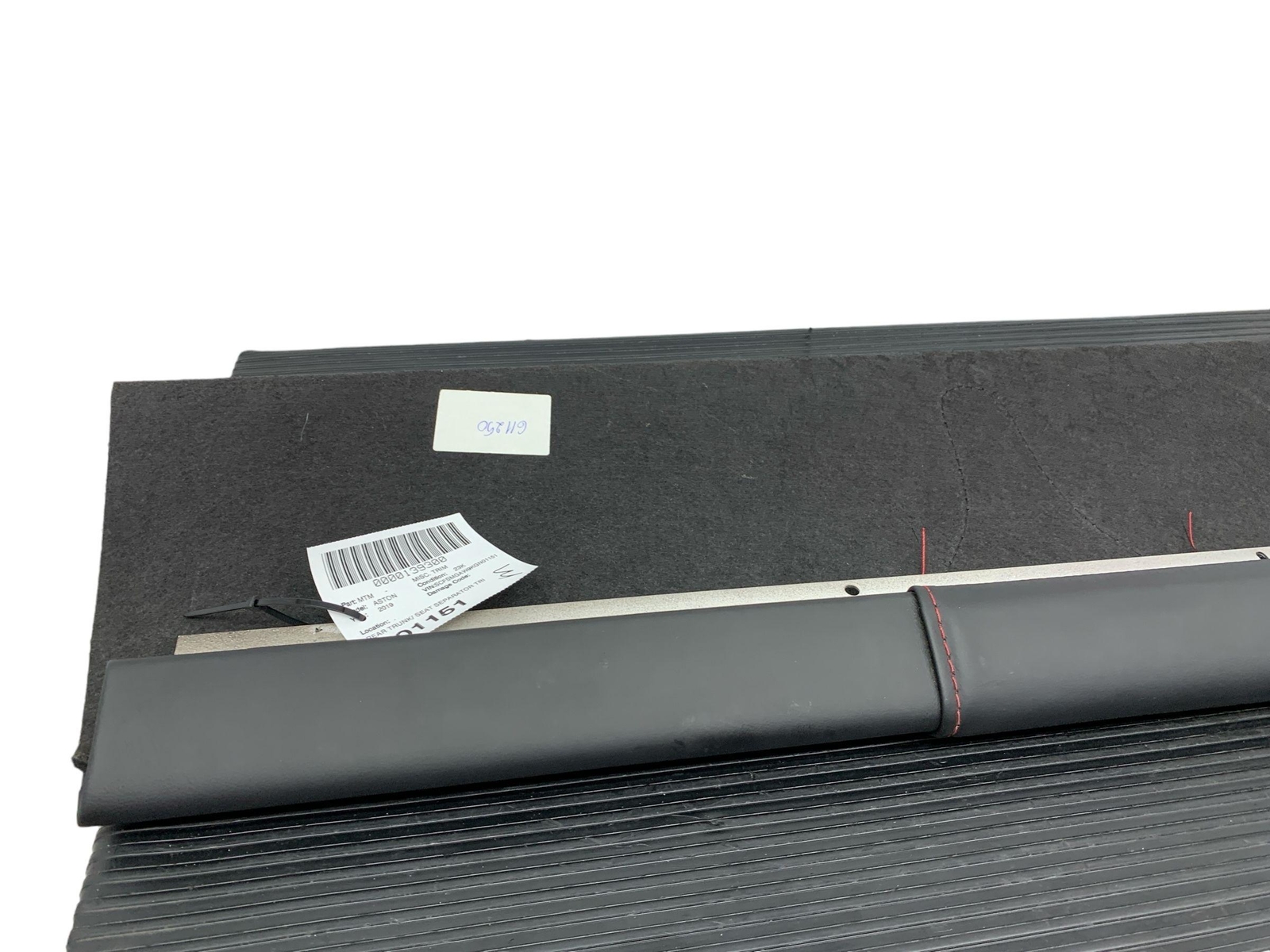 2019 ASTON MARTIN VANTAGE OEM REAR TRUNK SEAT SEPARATOR TRIM COVER W/ BRACKET