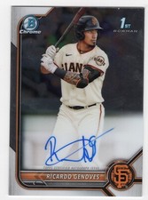 2022 Bowman Chrome RICARDO GENOVES Prospect Auto GIANTS #CPA-RGV