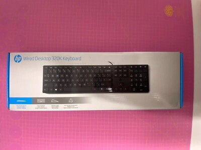 HP Wired Desktop 320K USB-Tastatur QWERTY Englisches Tastatur - Schwarz_0.61_5
