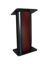 Wide Curved Podium Pedestal Church Pulpit Church Conference Lectern Steel Wood