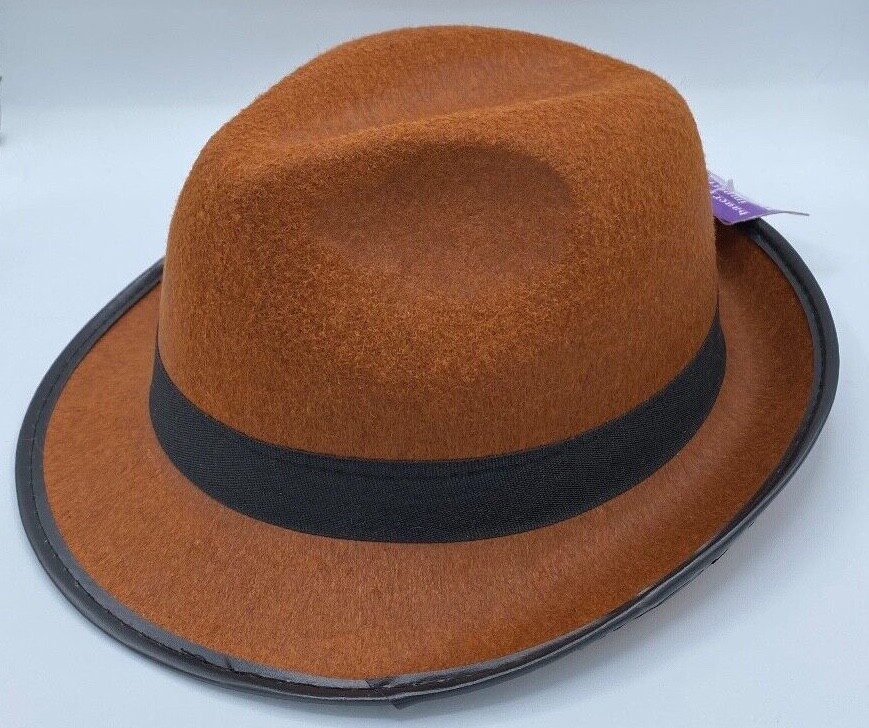 Child Fedora Costume Hat - Kid's Brown - Freddy Krueger, Indiana Jones Halloween