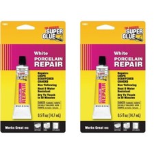 2 Pack Super Glue 19061 Porcelain Repair Fix Chips Scratches Cracks 2 Pack Super Glue 19061 Porcelain Repair Fix Chips Scratches Cracks